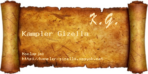Kampler Gizella névjegykártya