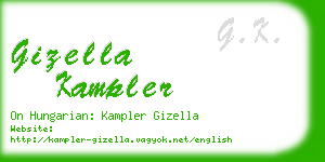 gizella kampler business card